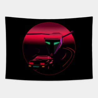 Car Killer Turntable Tapestry