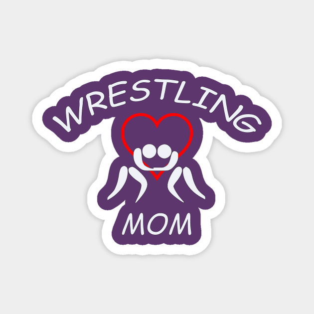 Wrestling Mom Heart Magnet by outrigger