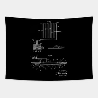 Water Jet Propelled Vintage Patent Hand Drawing Tapestry