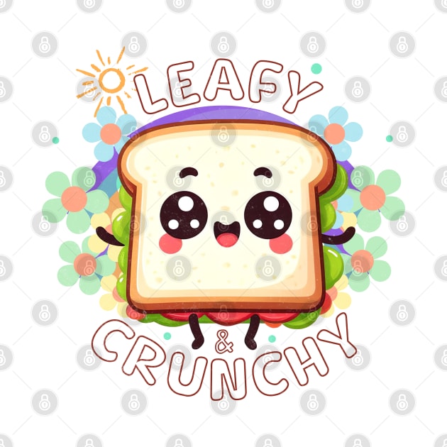 Sandwich Cute Leafy & Crunchy by alcoshirts