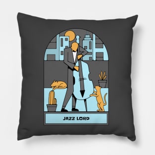 Jazz Lord (version 1) Pillow