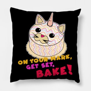 Great British baking cat Pillow