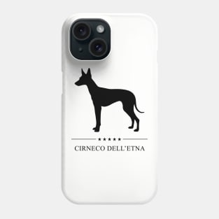 Cirneco dell'Etna Black Silhouette Phone Case