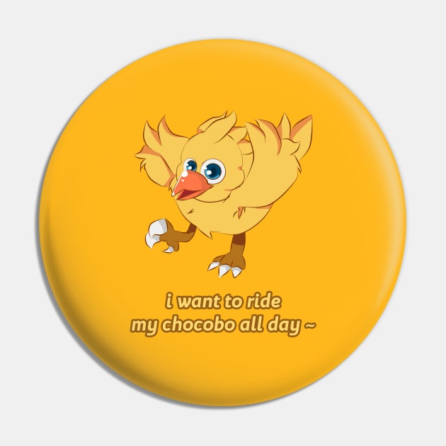 i want to ride my chocobo all day ~ Pin by Careysan