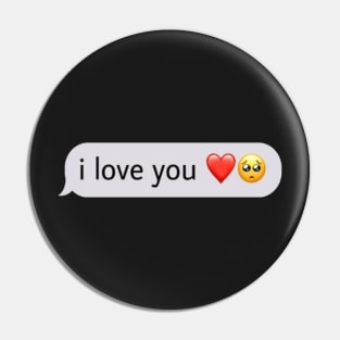 I love you.  SMS text heart crying emoji Pin