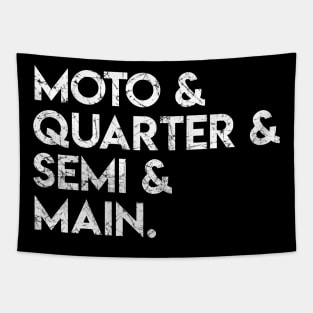 Moto Quarter Semi Main Tapestry