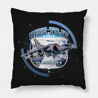 Harrier II Rise to it Airforce Pilot Gift Pillow