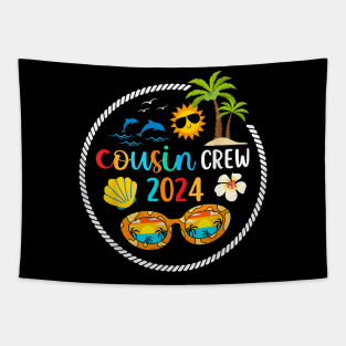 2024 Cousin Crew Summer Vacation Beach Family Trips Matching Tapestry