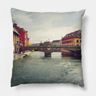 Strasbourg panorama Pillow