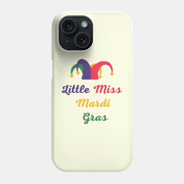 Little Miss Mardi Gras Phone Case by horse face