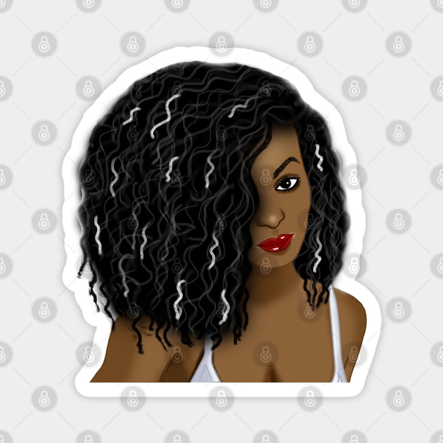 melanin queen Magnet by Spinkly Creations 