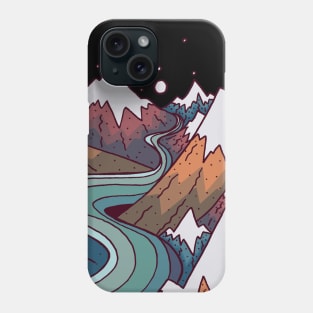 winter river run Phone Case