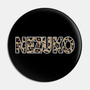 Awesome Proud Name Nezuko Pattern Retro Anime Pin