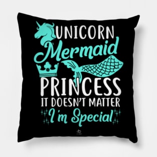 Unicorn mermaid princess gift Pillow