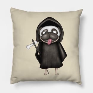 Funny Death Pug Pillow