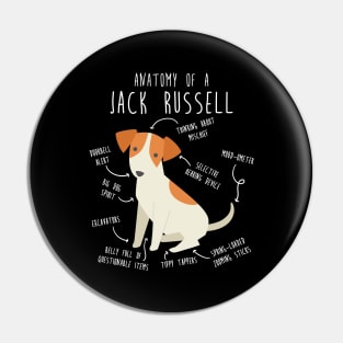 Jack Russell Terrier Dog Anatomy Pin