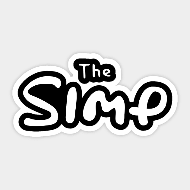 The SIMP - Simpson Style Funny - Simp - Sticker | TeePublic
