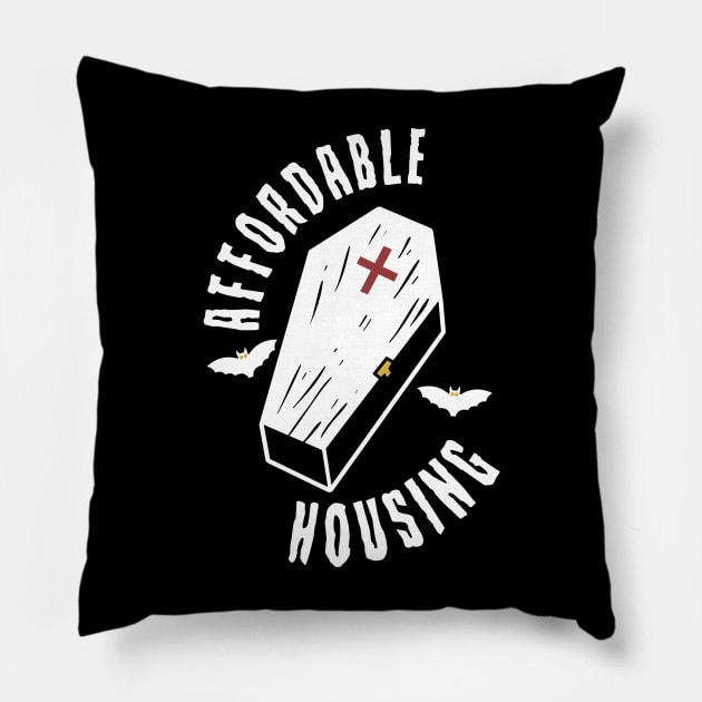 Affordable Housing Pillow by Chesterika