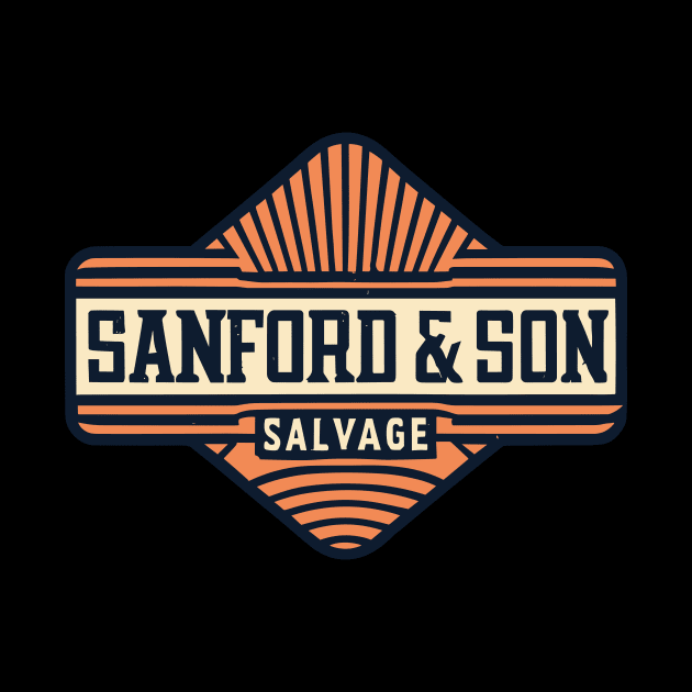 Sanford & Son Salvage Sign by A Floral Letter Capital letter A | Monogram, Sticker