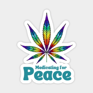 Peace-Weed Leaf-Meditation Magnet