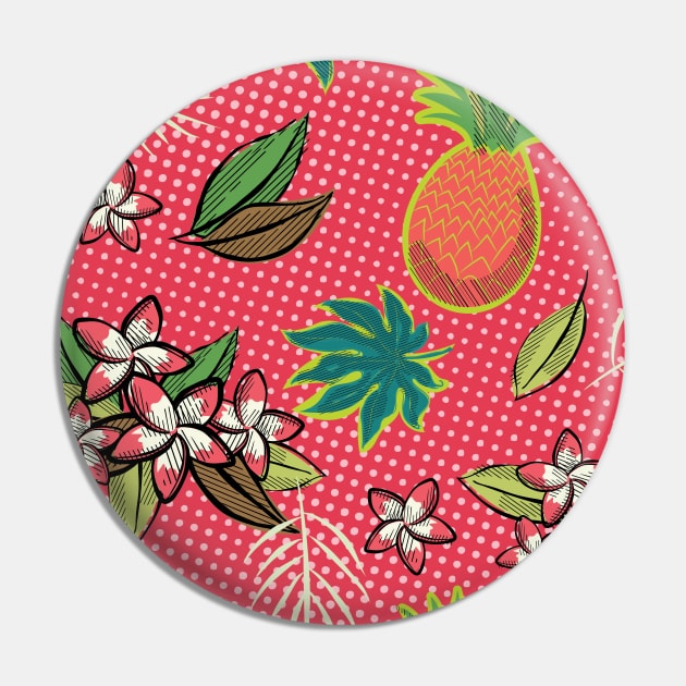 Tropical Beach - Red Pin by SWON Design