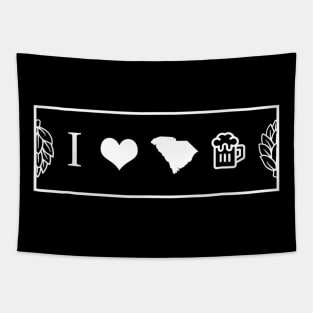 I Heart South Carolina Beer Tapestry