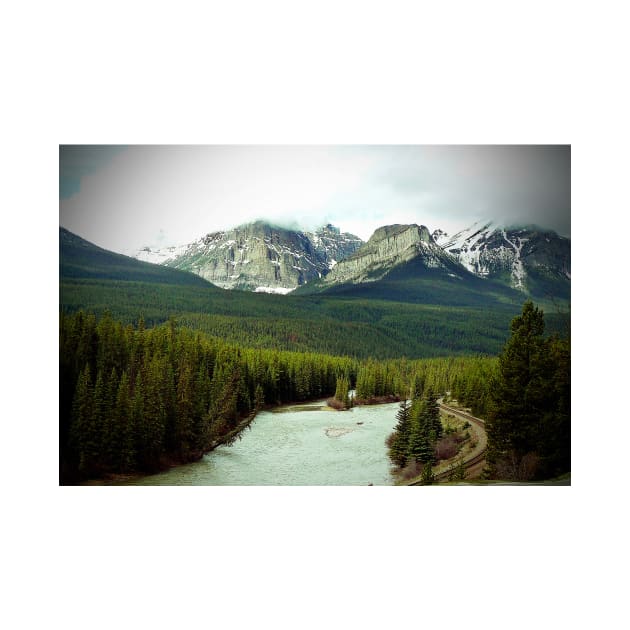 Canadian Rocky Mountains Bow River Banff Alberta Canada by AndyEvansPhotos