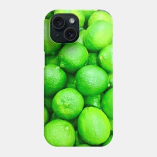 Fresh Limes Print Phone Case