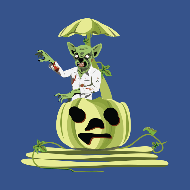 Pumpkin Zombie Halloween by Kanom-Tom