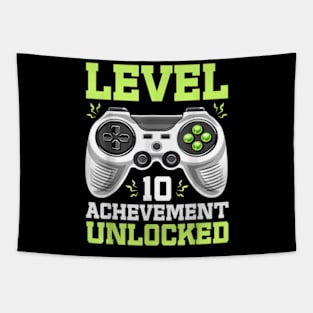 Twelve 10yr BDay Son Boy Gamer 10th 10 Years Old Birthday Tapestry