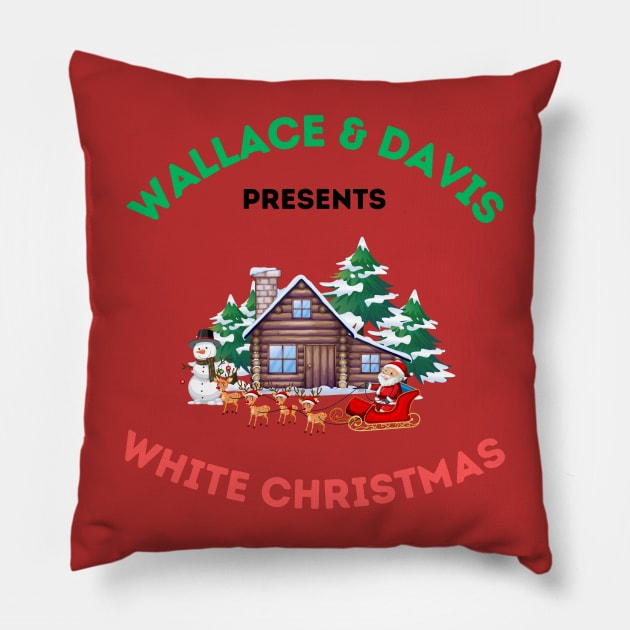White Christmas Pillow by Out of the Darkness Productions