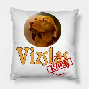 Vizslas Rock! Pillow