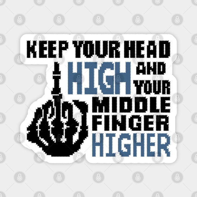 Keep your head high Magnet by ZingyStitches