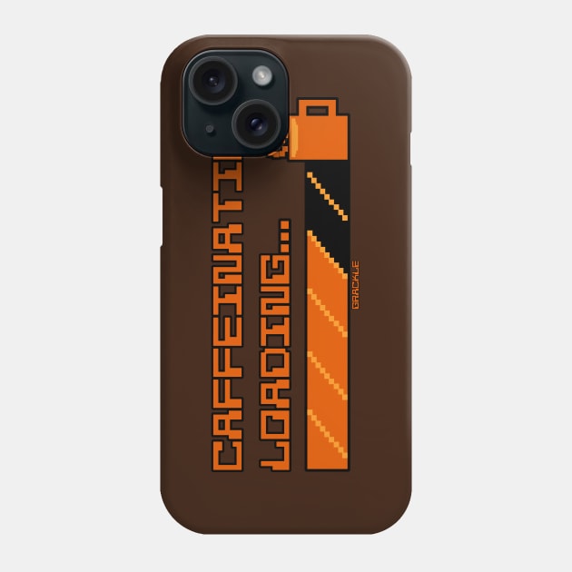 Retro Caffeine Meter Phone Case by Jan Grackle