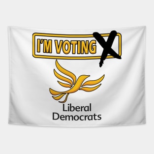 I'm Voting Liberal Democrats Tapestry