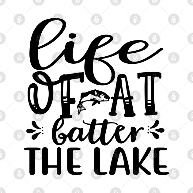 Wishing I Was Fishing - Less Talk More Fishing - Gift For Fishing Lovers, Fisherman - Black And White Simple Font by Famgift