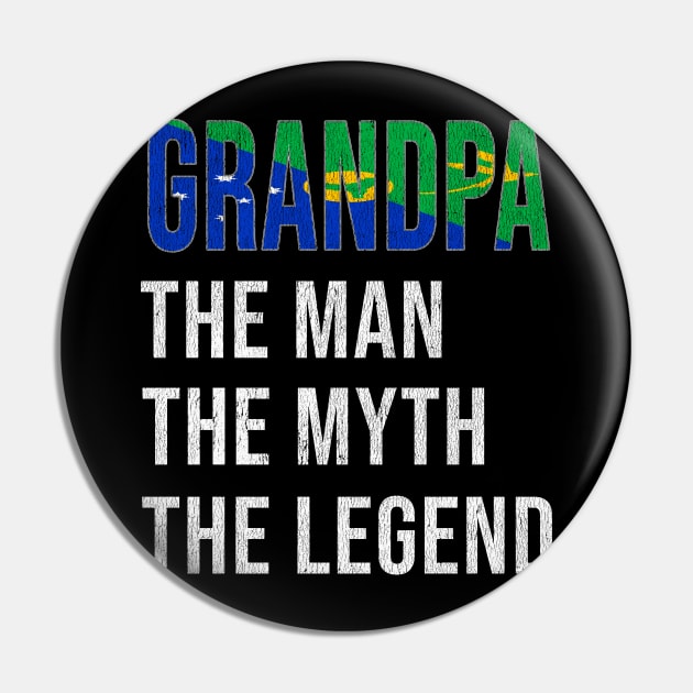 Grand Father Christmas Islanders Grandpa The Man The Myth The Legend - Gift for Christmas Islanders Dad With Roots From  Christmas Island Pin by Country Flags