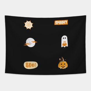 Halloween Design Sticker Pack Tapestry