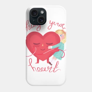 Huge your heart Phone Case