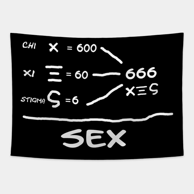 Chi Xi Stigma 666 Tapestry by ShadowTalon666