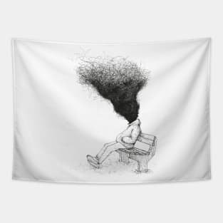 Scribble Art Overload Tapestry