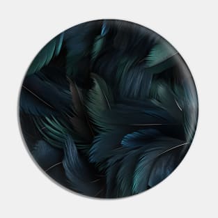 Whispers of Blue Feathers Pin