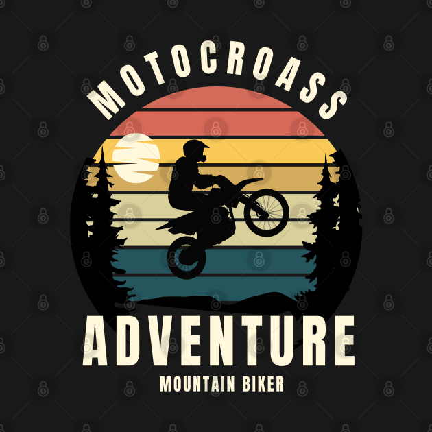 Motorcross Adventure Mountain Biker by Zet Art