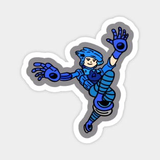 Cute cartoon ice skater Magnet