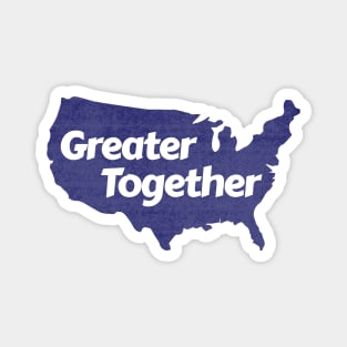 Greater Together (Blue, Distressed) Magnet