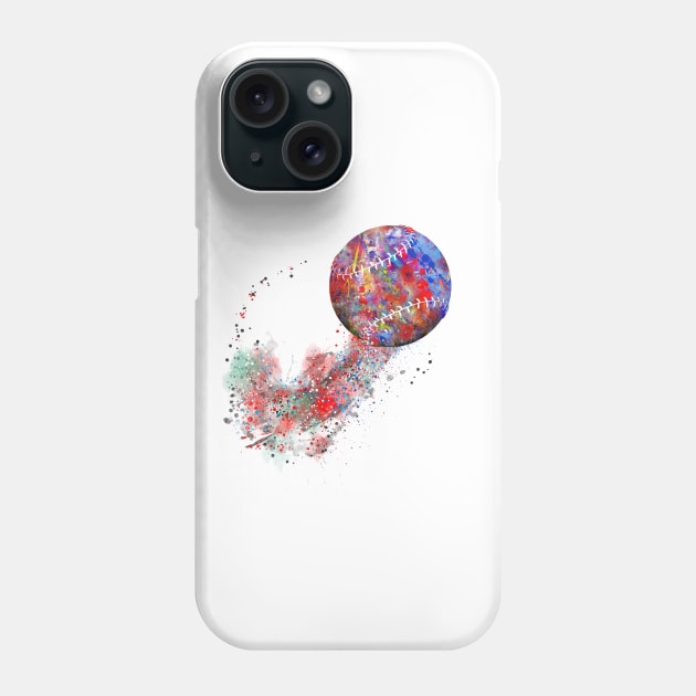 Baseball ball Phone Case by RosaliArt