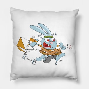 Orienteering bunny Pillow