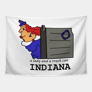 A funny map of Indiana 3 Tapestry