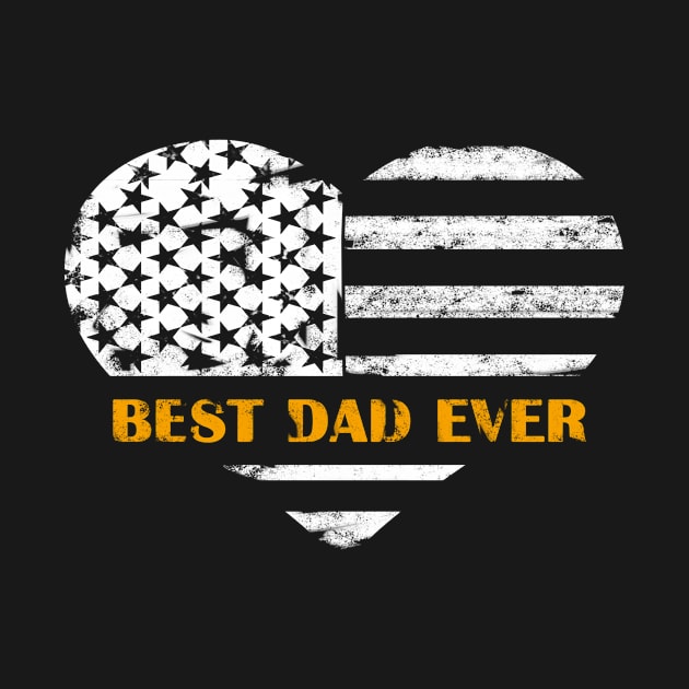 American Flag, Father's Day Gift, Best Dad Ever, For Daddy by clothluxe