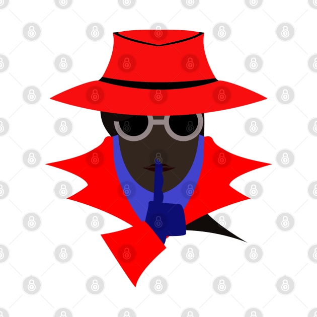 Lady Red shush (afro): A Cybersecurity Design by McNerdic